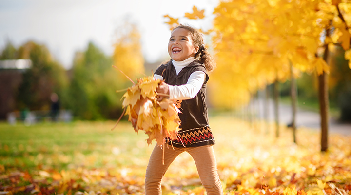 foto bimbi autunno