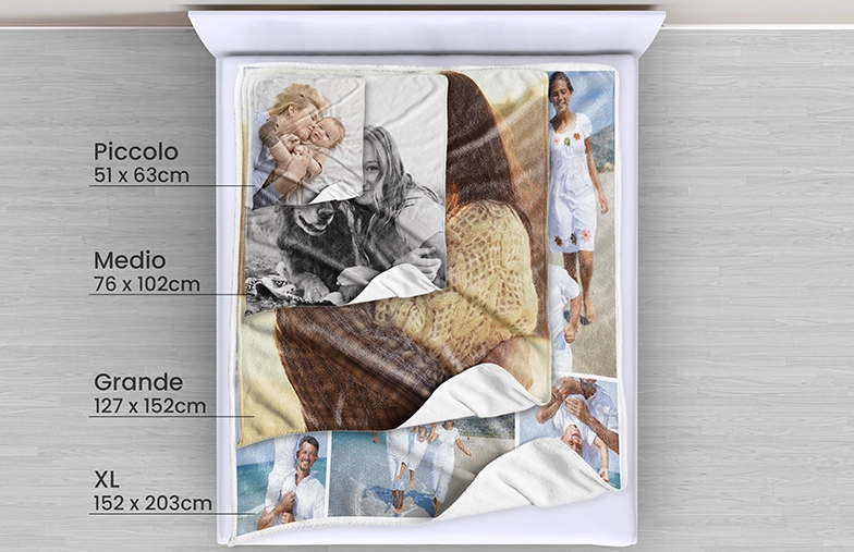 Coperta morbida personalizzata