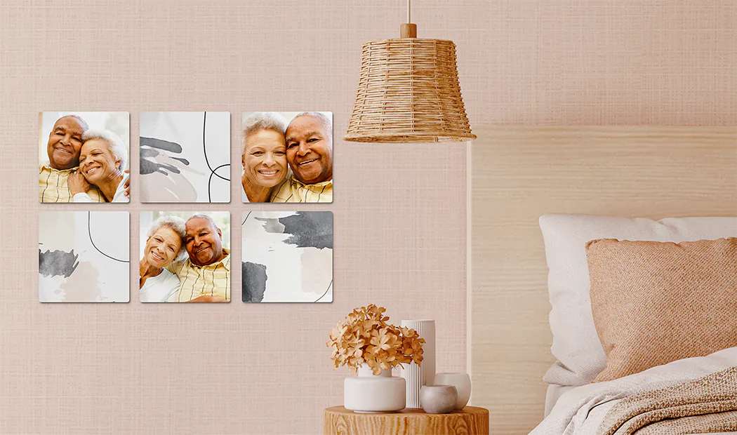 Set di 6 Stampe in Metallo