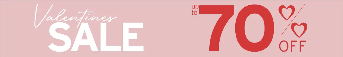 Saldi di San Valentino fino al 70% di sconto