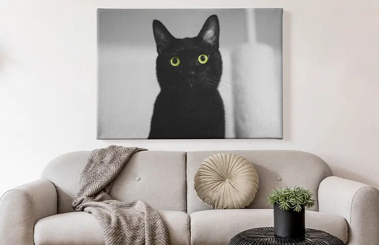 Stampa su tela collage di due amiche felici