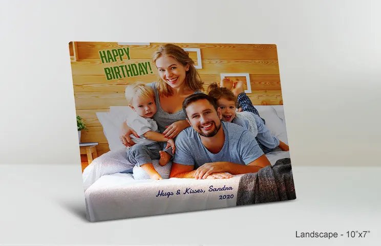 stampa su metallo 11x14 compleanno