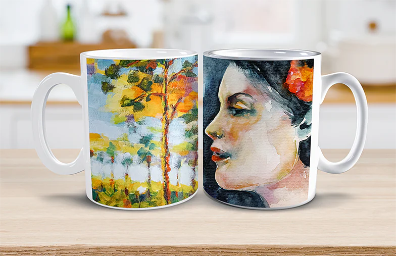 Tazze Foto Personalizzate da Printerpix|Mamma e bambino che tengono una tazza personalizzata con design a cartone animato di Printerpix con testo per papà|Tazza foto personalizzata con immagine di bambino che gattona indossando una tutina da animale|Mamma e figlia che tengono tazze foto personalizzate con foto di famiglia|Coppia che si bacia con tazze personalizzate con testo|Tazza foto personalizzata con la tua foto di un cane