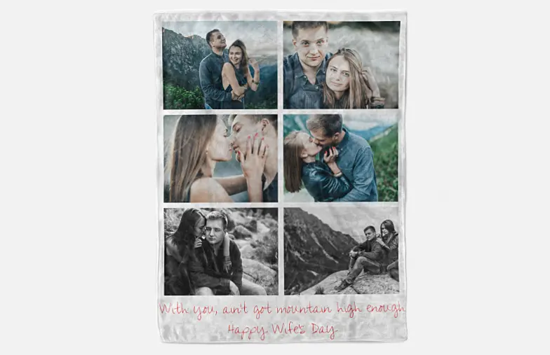 Coperta fotografica Printerpix con foto di famiglia