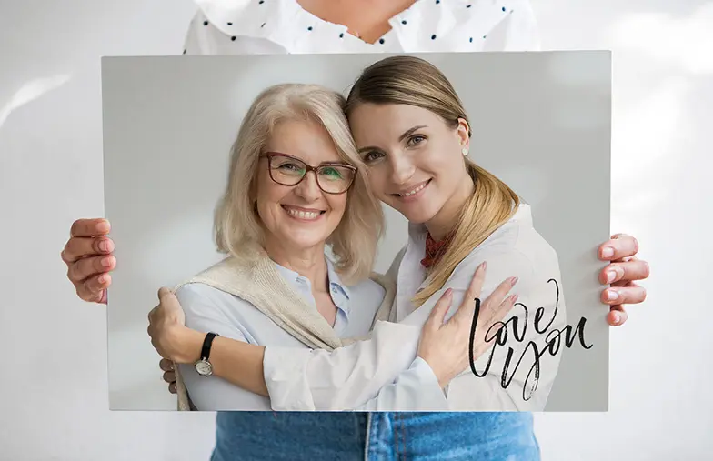 Regali fotografici su tela di Printerpix per la mamma in tutti i layout e dimensioni
