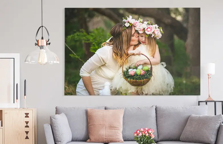 Tela fotografica madre e figlia di Printerpix in tutti i layout e dimensioni