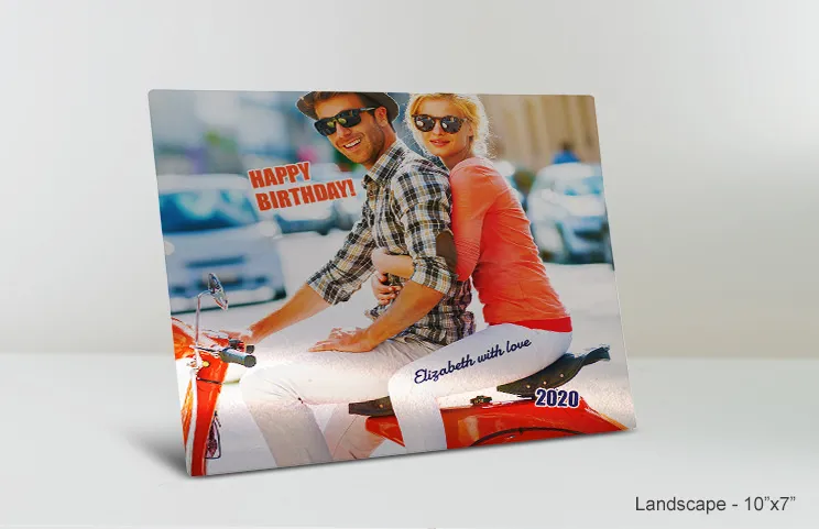 stampa su metallo 11x14 compleanno