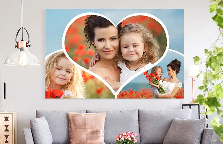 Tela fotografica madre e figlia di Printerpix Tutti i layout e le dimensioni