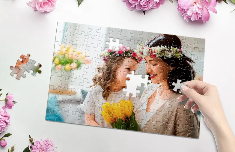 Puzzle fotografico madre e figlia di Printerpix