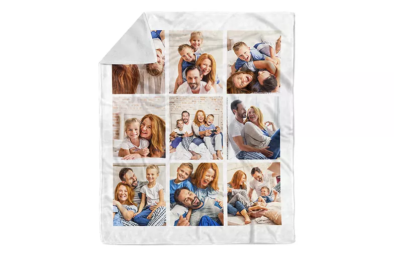 Coperta fotografica Printerpix con foto di famiglia