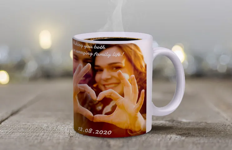 Tazza personalizzata per matrimonio