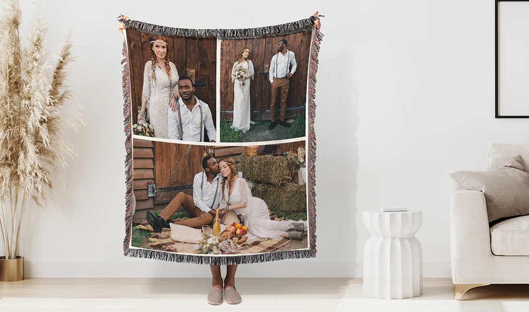 Coperta fotografica Printerpix con foto di famiglia
