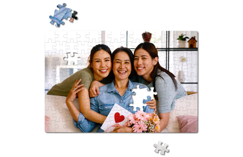 puzzle di cartone stile di vita compleanno