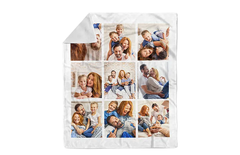 Coperta fotografica madre e figlio di Printerpix da piccola a misura queen
