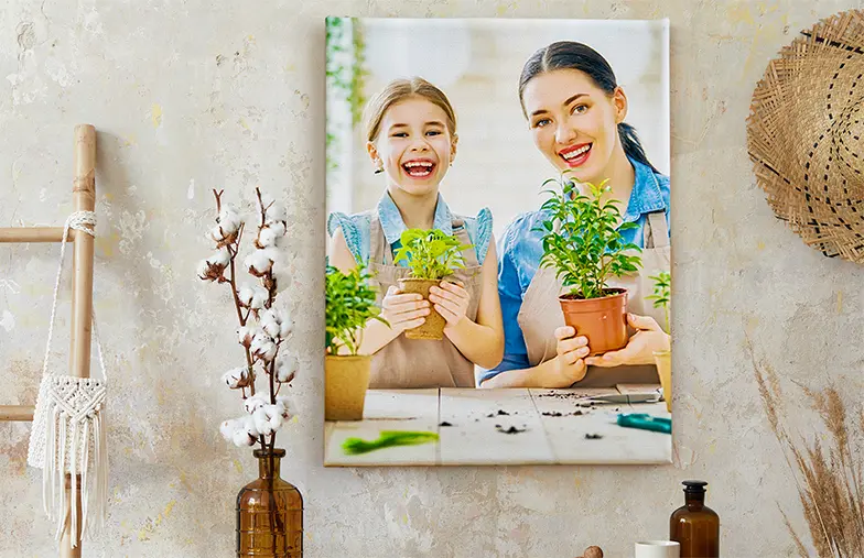 Tela fotografica madre e figlia di Printerpix Tutti i layout e le dimensioni