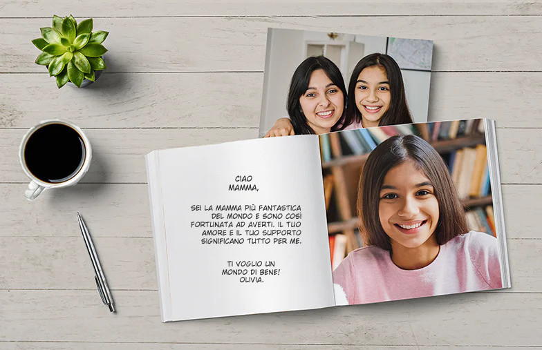 Libro fotografico per la Festa della Mamma