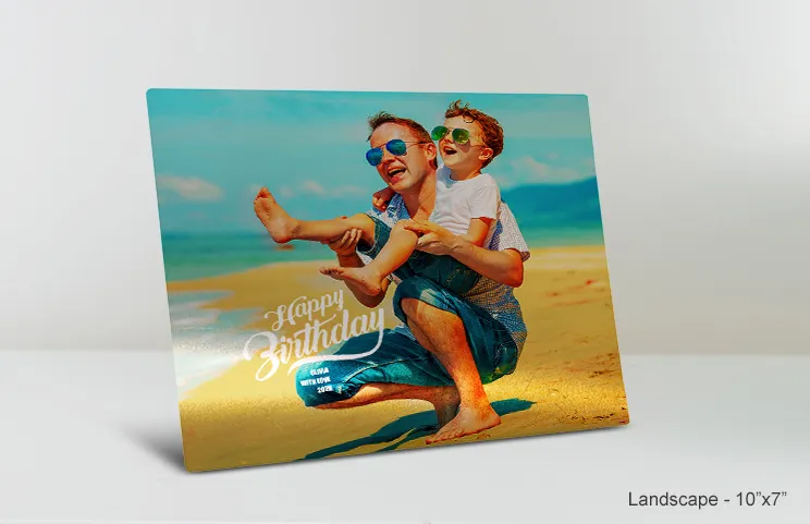 stampa su metallo 11x14 compleanno