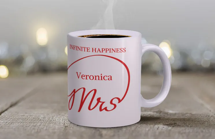 Tazza personalizzata per matrimonio