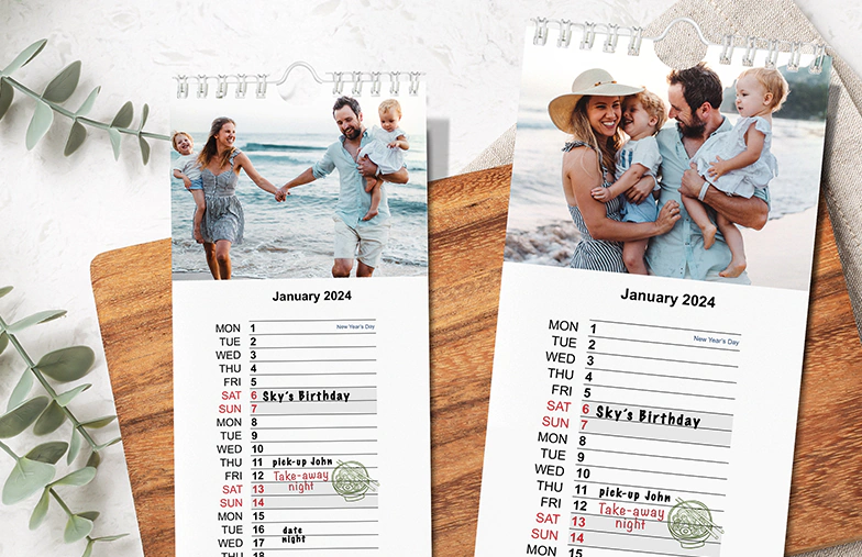 Calendari fotografici personalizzati