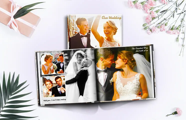Fotolibro di matrimonio 8x8 stile di vita