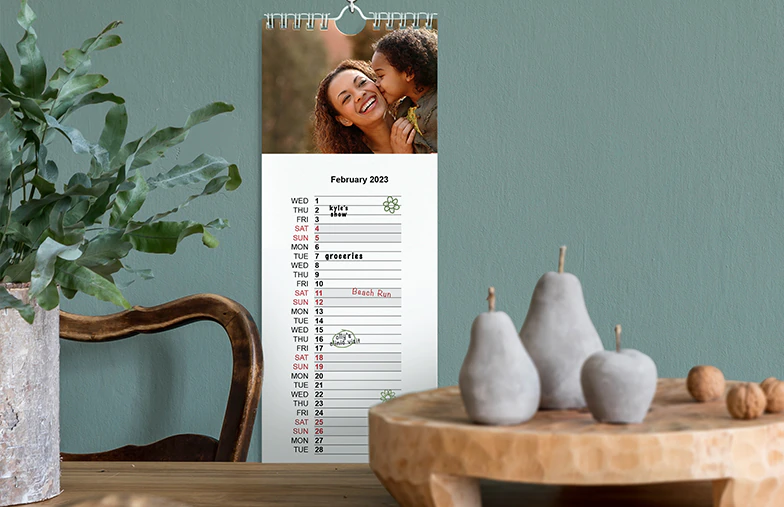 Calendario fotografico slim