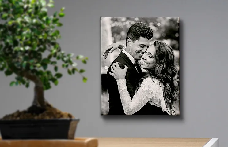 Matrimonio su tela 10x8