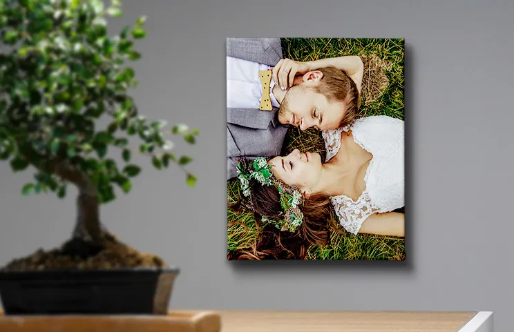 Matrimonio su tela 10x8