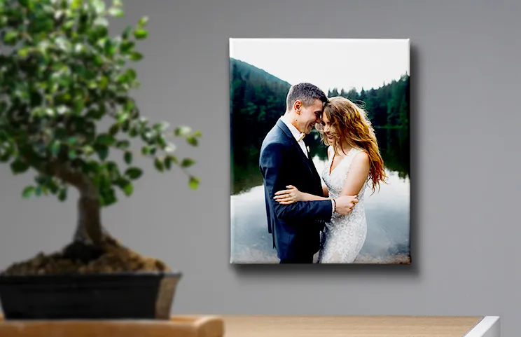 Matrimonio su tela 10x8