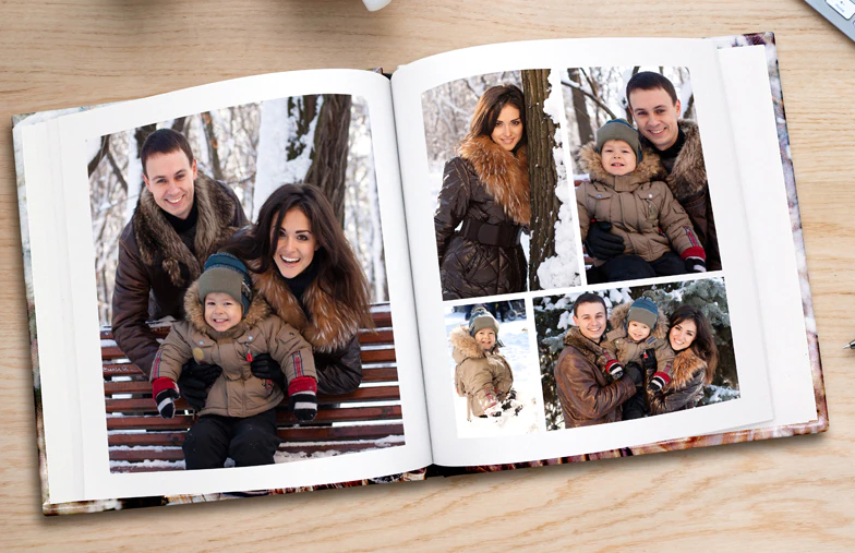 Libro fotografico di famiglia
