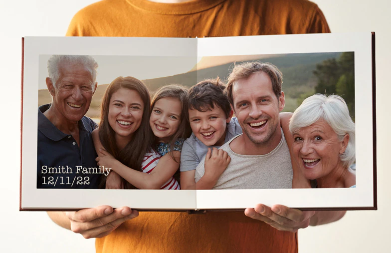 Libro fotografico di famiglia