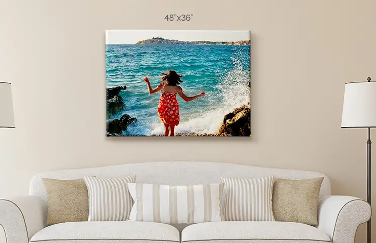 Dimensioni di stampa su tela