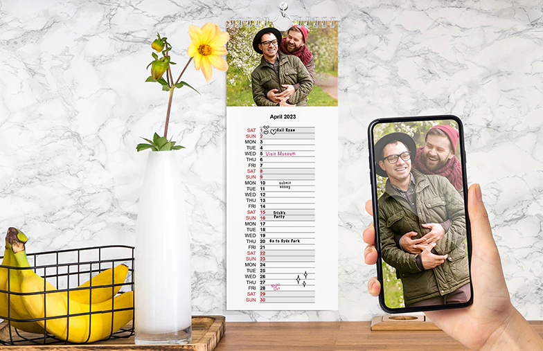 Calendario da cucina personalizzato