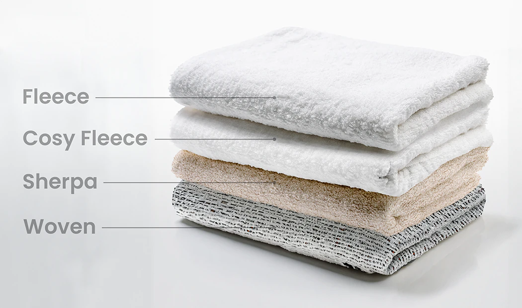 Pile morbido, pile accogliente, tessuti sherpa e intrecciati impilati. Comfort personalizzato, la tua texture perfetta ti aspetta.
