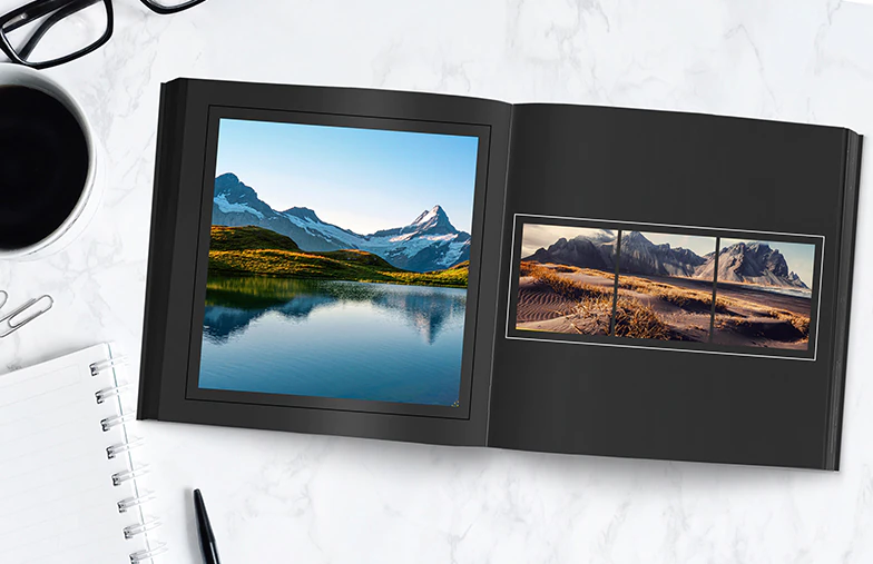 Riflettere, nel libro fotografico nero