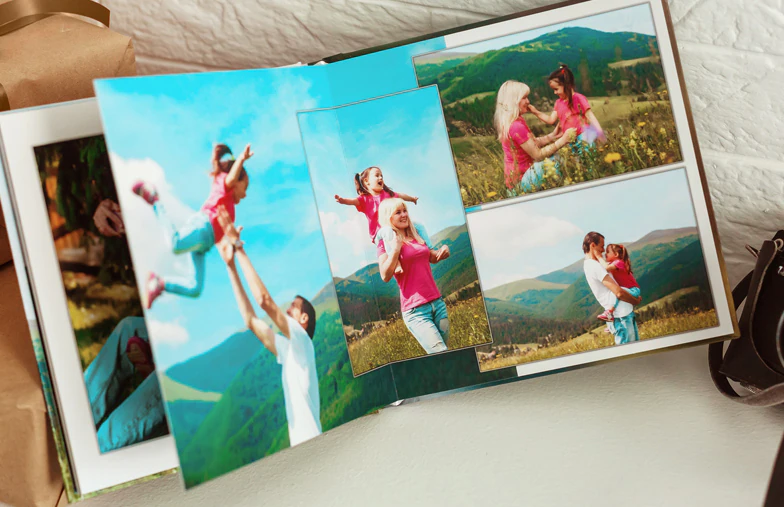 Libro fotografico di famiglia
