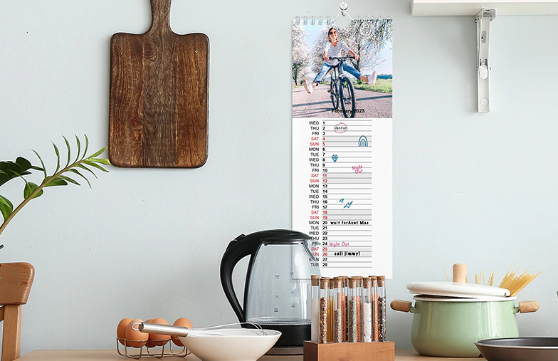 Calendario da cucina personalizzato