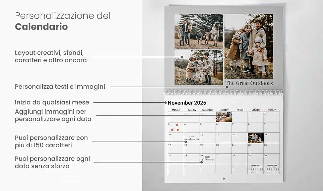 Calendari Fotografici Personalizzati