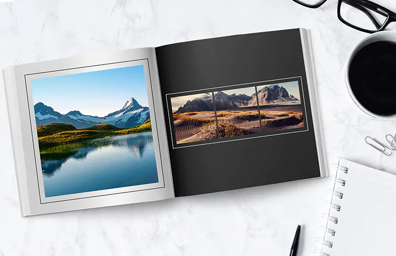 Riflettere, nel libro fotografico bianco